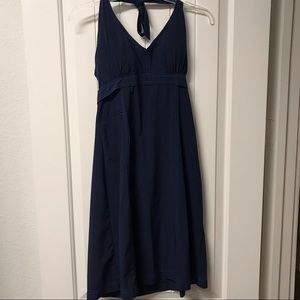 Athleta Navy Blue Halter Dress
